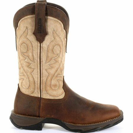 Durango Lady Rebel by Women's Brown Western Boot, BARK BROWN/TAUPE, M, Size 7.5 DRD0332
